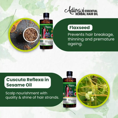 Adivasi Herbal Hair Oil 125ML (Pack of 2)